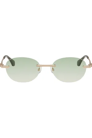 Palm Angels Gold Crystal Sunglasses
