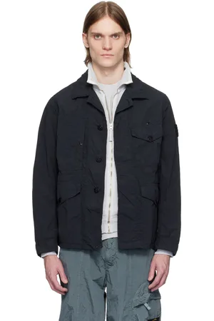 Stone Island Black Nylon Smerigliato Ghost Jacket