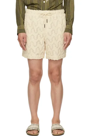 Oas Off-White Atlas Crochet Shorts