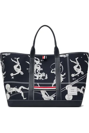 Thom Browne Navy Olympic Constellation Medium Tool Tote