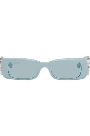 Balenciaga Blue Dynasty Rectangle Sunglasses