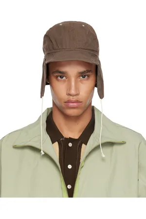 Camiel Fortgens Brown Waxed Cotton Flap Cap
