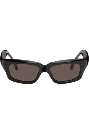 Balenciaga Black Rectangular Sunglasses