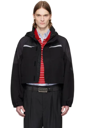 MARTINE ROSE Black Shrunken Sports Jacket