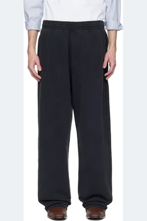 MARTINE ROSE Black Wide-Leg Sweatpants
