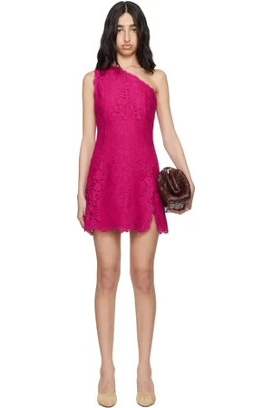 Dolce & Gabbana Pink Floral Cordonetto Lace Minidress