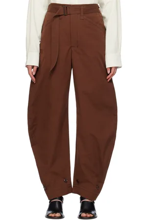 LEMAIRE Brown Tapered Trousers