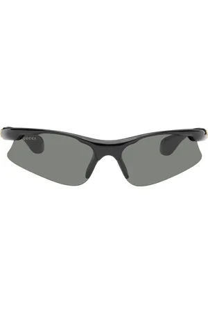 Gucci Black Mask-Shape Sunglasses