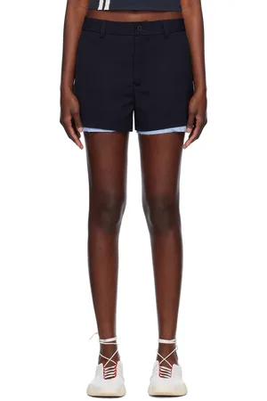 AMBUSH Navy Layered Suit Shorts