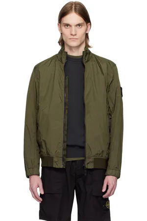 Stone Island Khaki Crinkle Reps R-NY Jacket