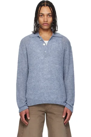 Coor Blue Airy Cara Knit Polo