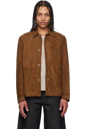 Coor Brown Cow Split Field Suede Jacket