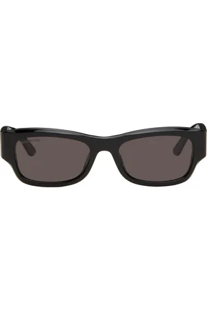 Balenciaga Black Rectangular Sunglasses