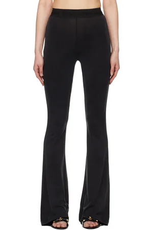 VERSACE Black Flared Leggings