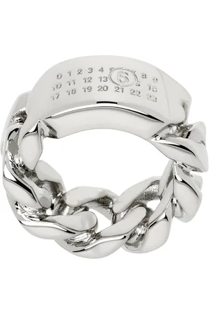 Maison Margiela Silver Minimal Logo Ring