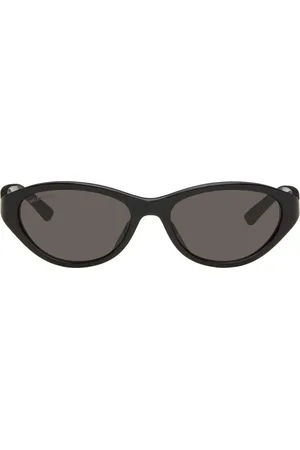 Balenciaga Black Neo Oval 2.0 Sunglasses