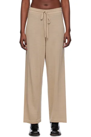 Lauren Manoogian Beige Super Fine Lounge Pants
