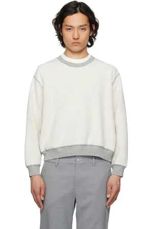 Lady White Co. Gray & White Mini Crewneck Reversible Sweatshirt