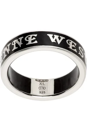 Vivienne Westwood Silver & Black Conduit Street Ring