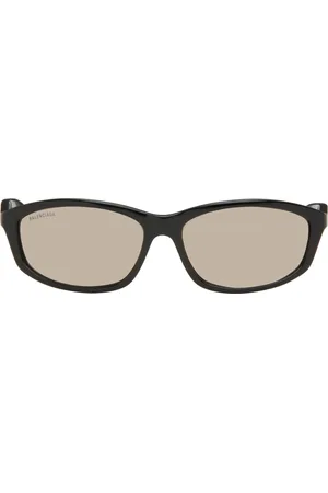 Balenciaga Black Neo Oval 2.0 Sunglasses