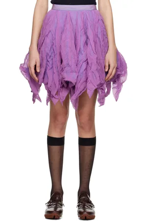 Kiko Kostadinov Purple Uhura Circle Midi Skirt
