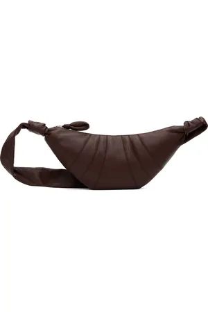 LEMAIRE Burgundy Small Croissant Bag