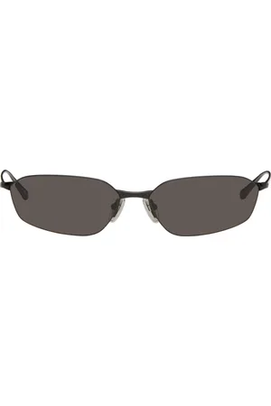 Balenciaga Black Hexagonal Sunglasses
