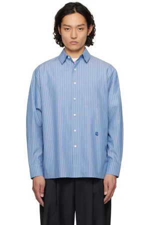 Ader Error Blue Sig; TRS Tag 01 Shirt