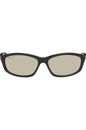 Balenciaga Black Neo Oval 2.0 Sunglasses