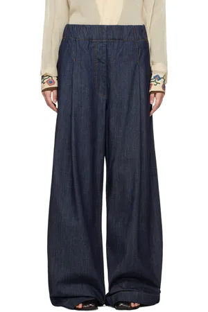 DRIES VAN NOTEN Indigo Wide-Leg Jeans