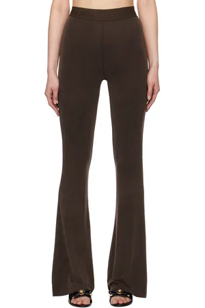 VERSACE Brown Flared Leggings