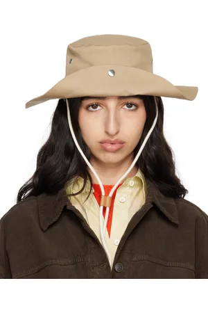 Jil Sander Beige Fishing Beach Hat
