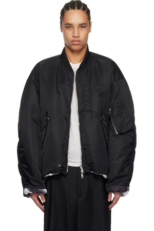 WOOYOUNGMI Black & White MA-1 Reversible Bomber Jacket