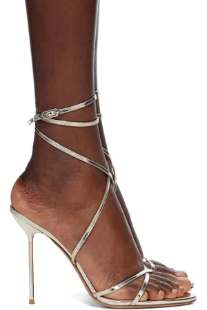 PARIS TEXAS Liz Lace Up Heeled Sandals