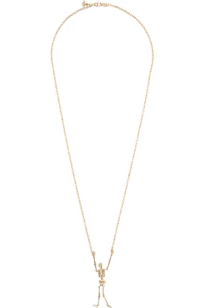 Vivienne Westwood Gold Skeleton Long Necklace