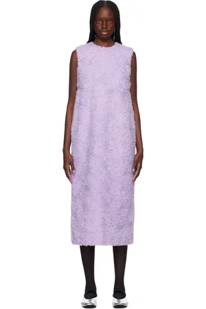 Comme des Garçons Tulle Tape Embroidery Midi Dress
