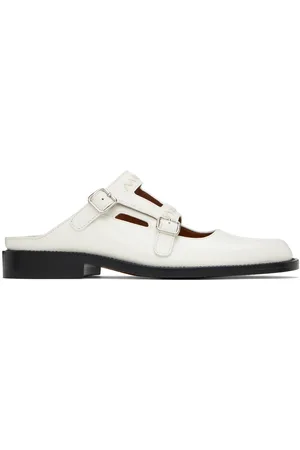 Marni White Bambi 3.0 Double Buckle Loafers