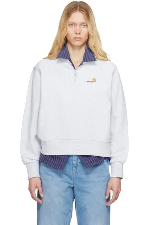 Carhartt Gray American Script High Neck Sweatshirt