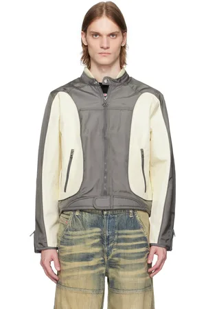Diesel Off-White & Gray J-Blink-A Jacket