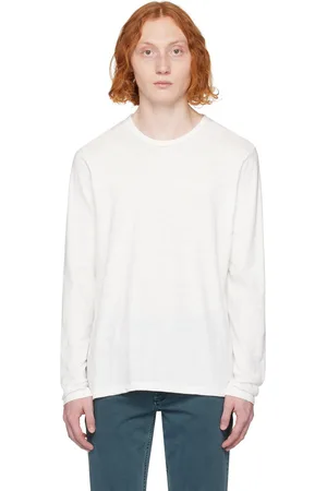 RAG&BONE White Classic Flame Long Sleeve T-Shirt
