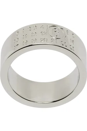 Maison Margiela Silver Minimal Logo Ring