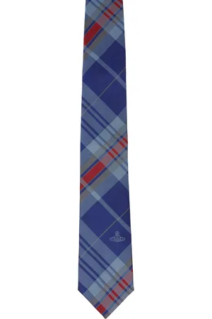 Vivienne Westwood Blue Tartan 8.5 cm Tie