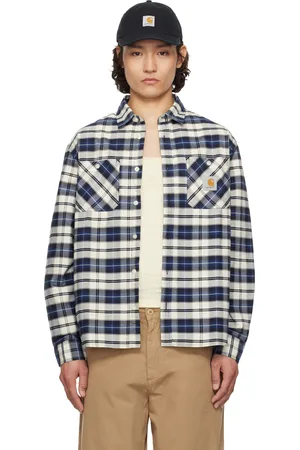 Carhartt Navy & White Tarbell Check Shirt
