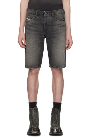Diesel Black Slim Denim Shorts