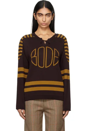 BODE Brown & Yellow Rink Sweater