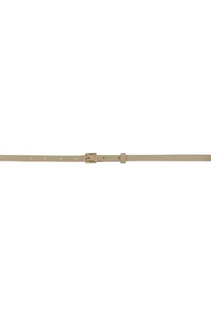 Carven Off-White Double Wrap Leather Belt
