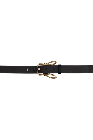 Bottega Veneta Black Rabbit Belt