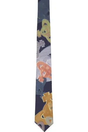 Vivienne Westwood Navy Halftone Orbs 7 cm Tie