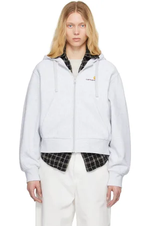 Carhartt Gray American Script Hoodie