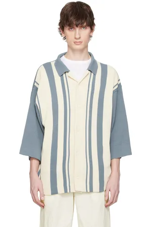 Document & Off-White Intarsia Knitting Stripe Shirt